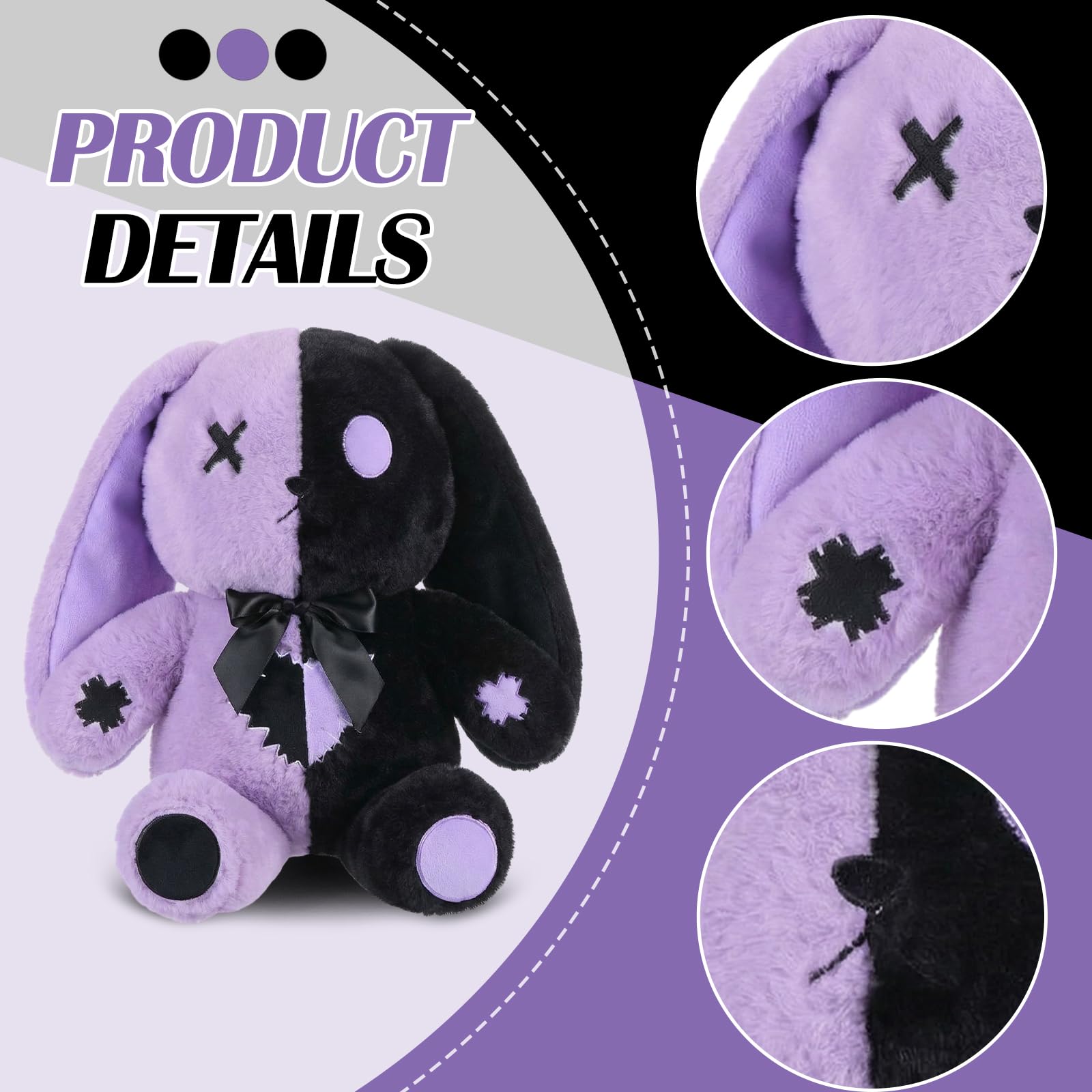 Amazon.com: Sotiff Gothic Bunny Plush 12 Inch Gothic Bunny Gift